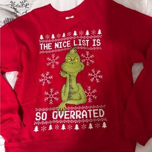 Red Grinch Christmas Sweater